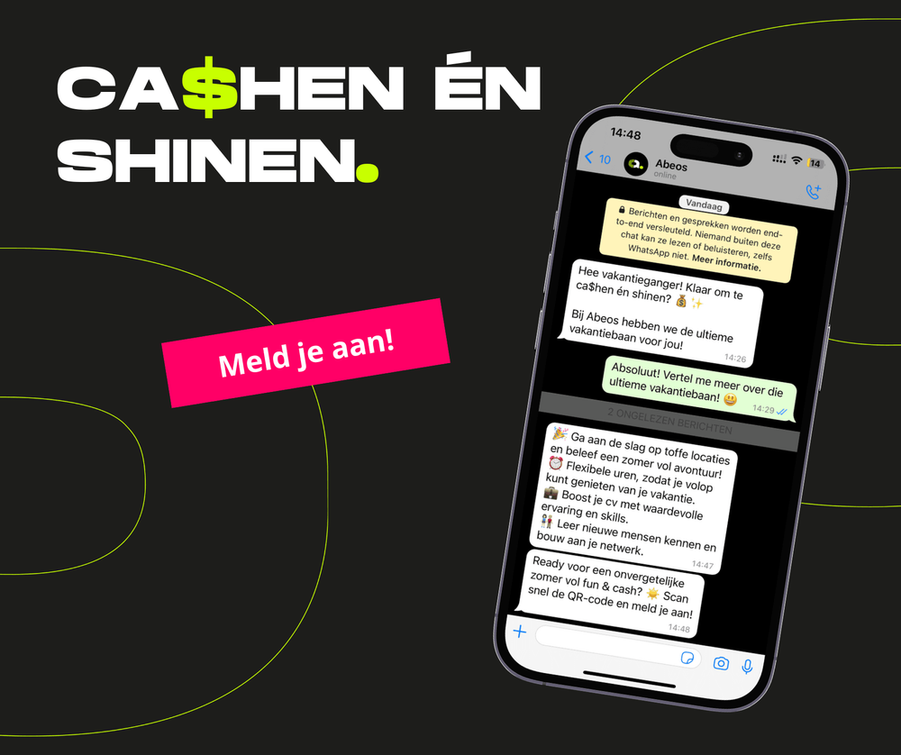 Meld je aan voor je ultieme vakantiebaan